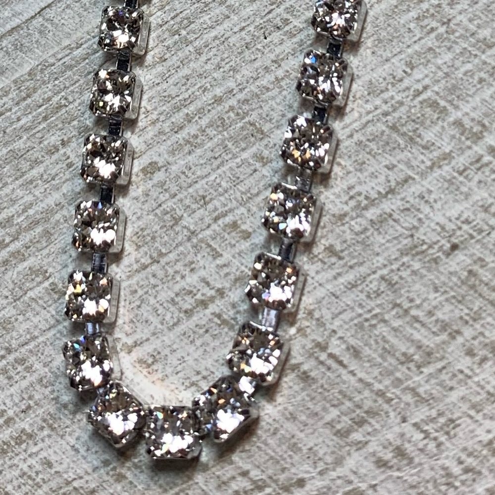 Handmade 8” Swarovski Crystal Cup Chain Bracelet